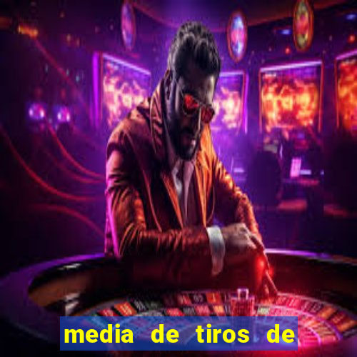 media de tiros de meta por jogo